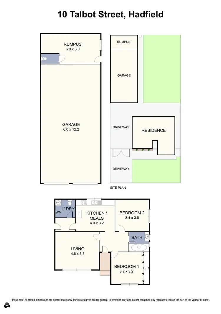 Floorplan of Homely house listing, 10 Talbot Street, Hadfield VIC 3046