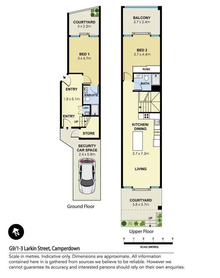 Floorplan of Homely apartment listing, 9G/1-3 Larkin Street, Camperdown NSW 2050