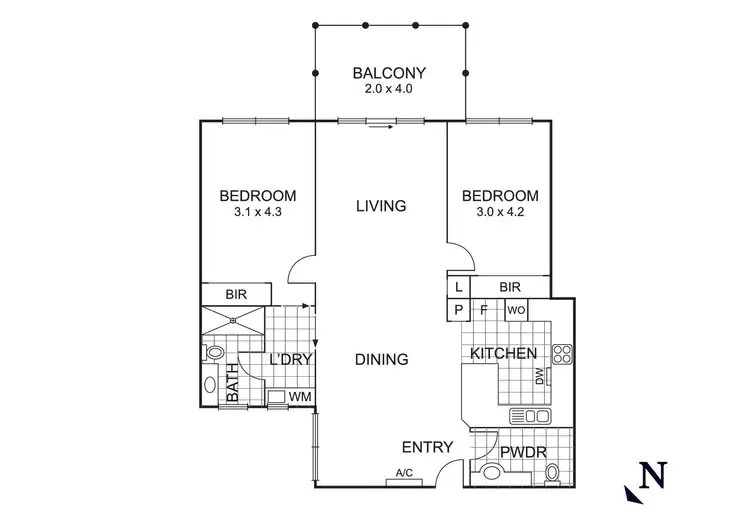 Floorplan of Homely apartment listing, 35/123 Main Road, Lower Plenty VIC 3093