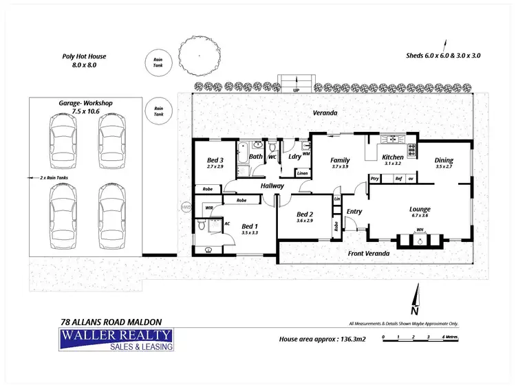 Floorplan of Homely house listing, 78 Allans Road, Maldon VIC 3463
