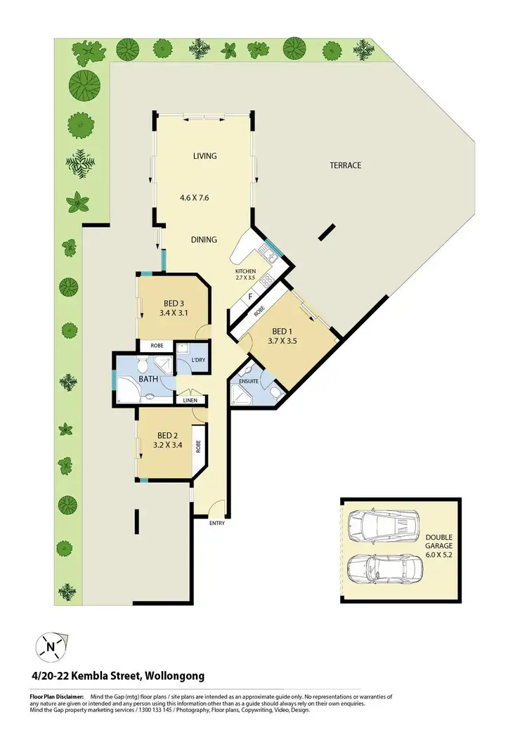 Floorplan of Homely apartment listing, 4/20-22 Kembla Street, Wollongong NSW 2500