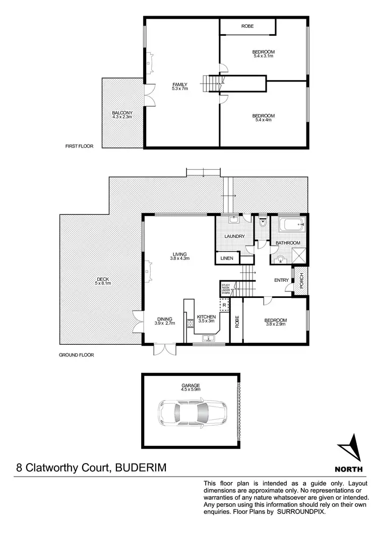 Floorplan of Homely house listing, 8 Clatworthy Court, Buderim QLD 4556