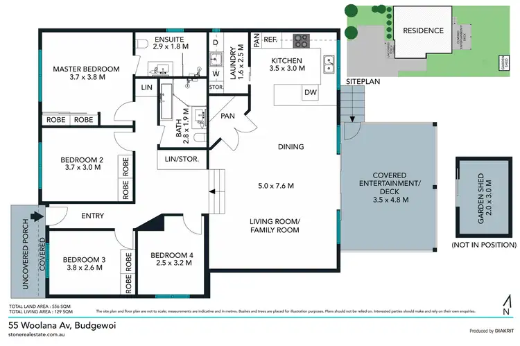 Floorplan of Homely house listing, 55 Woolana Avenue, Budgewoi NSW 2262