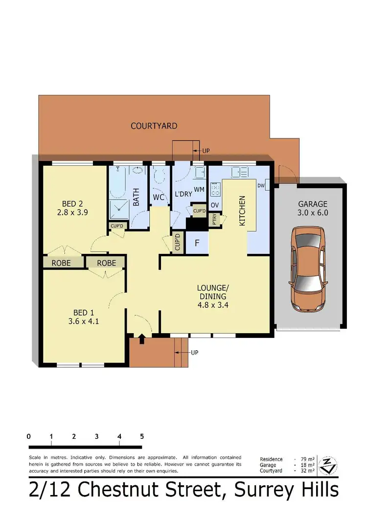 Floorplan of Homely unit listing, 2/12 Chestnut Street, Surrey Hills VIC 3127