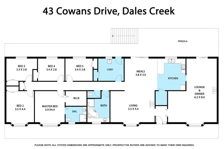 Floorplan of Homely house listing, 43 Cowans Drive, Dales Creek VIC 3341