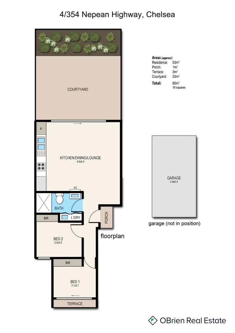 Floorplan of Homely apartment listing, 4/354 Nepean Highway, Chelsea VIC 3196
