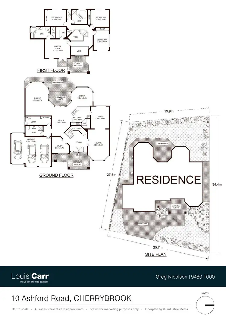 Floorplan of Homely house listing, 10 Ashford Road, Cherrybrook NSW 2126