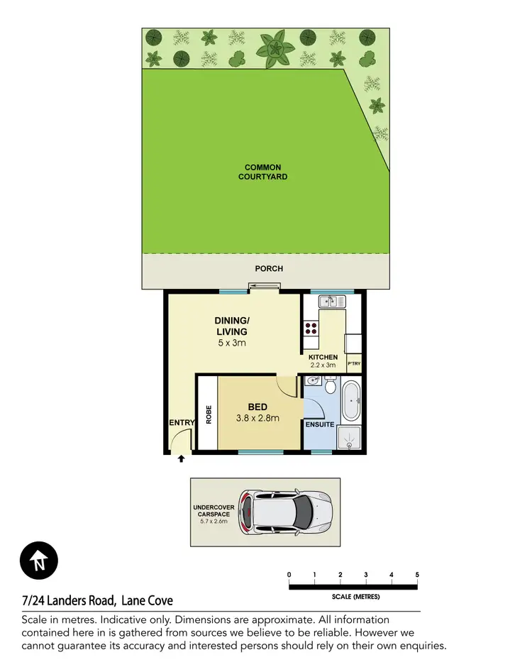 Floorplan of Homely apartment listing, 7/24 Landers Road, Lane Cove NSW 2066