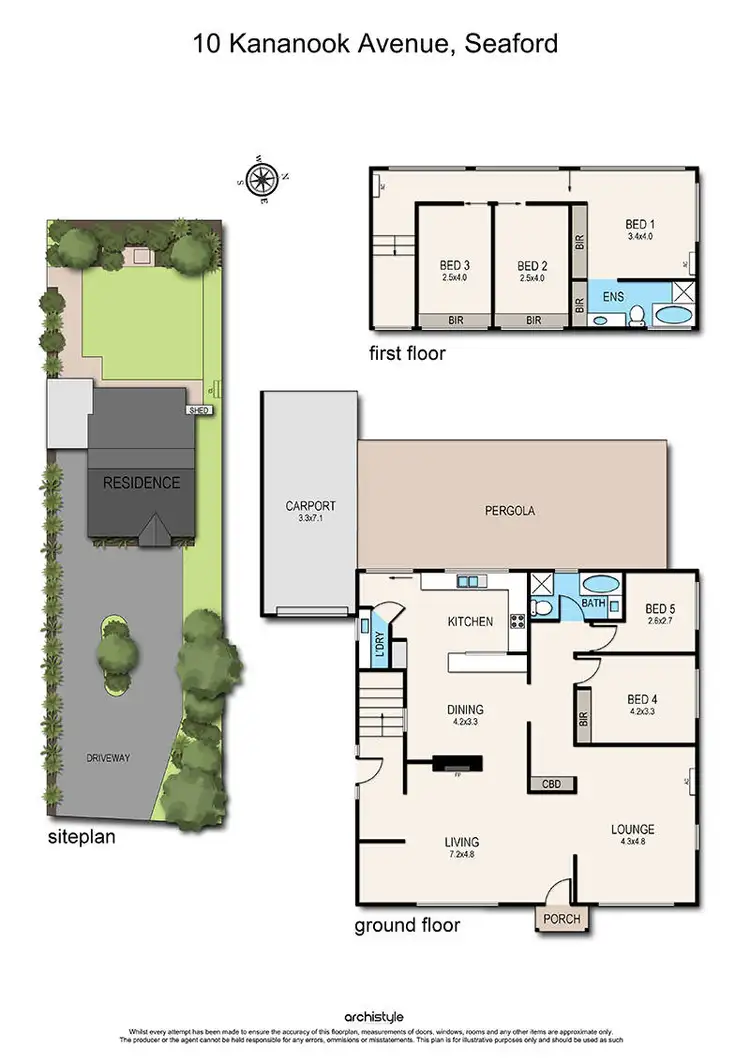 Floorplan of Homely house listing, 10 Kananook Avenue, Seaford VIC 3198