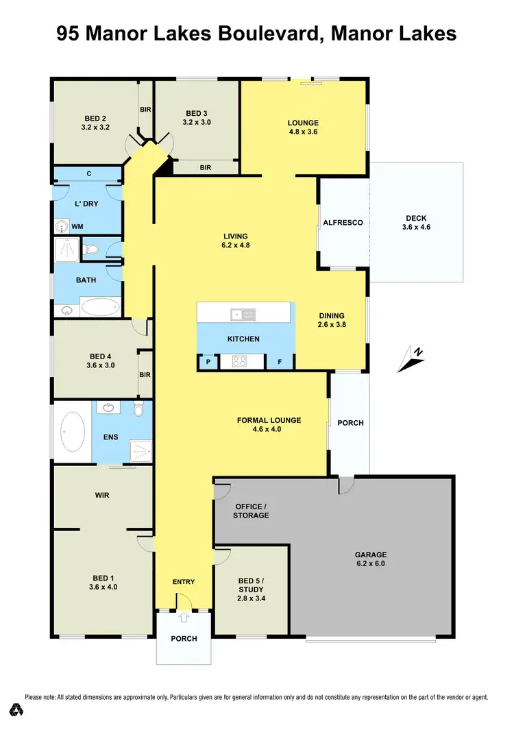 Floorplan of Homely house listing, 95 Manor Lakes Boulevard, Manor Lakes VIC 3024