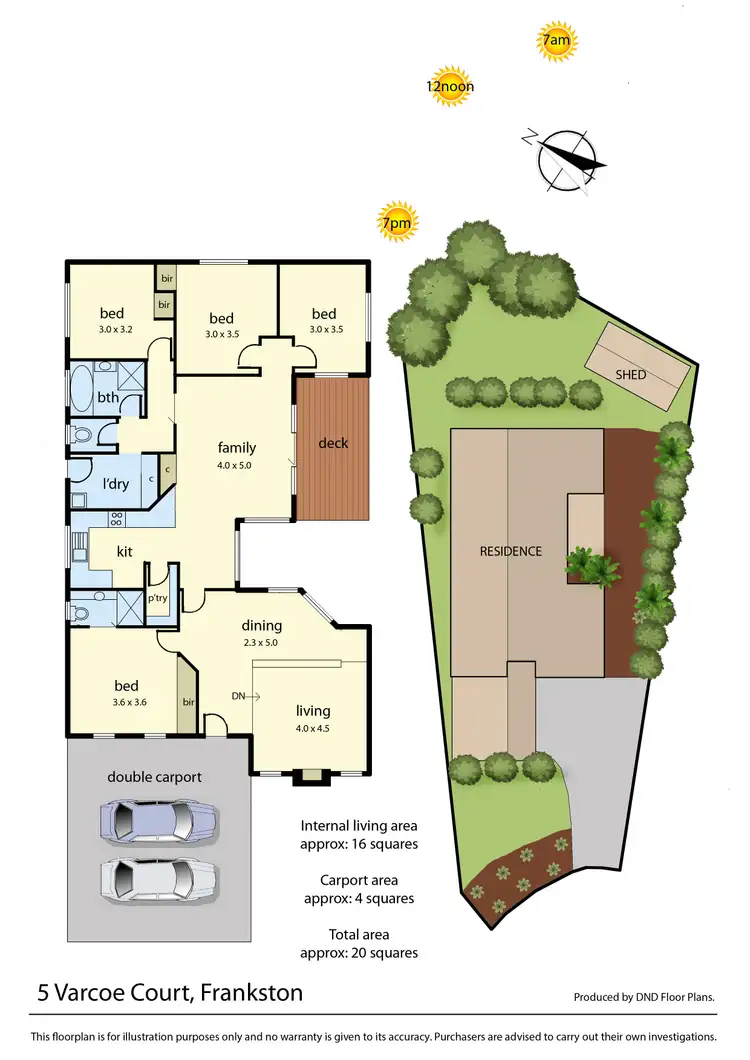 Floorplan of Homely house listing, 5 Varcoe Court, Frankston VIC 3199