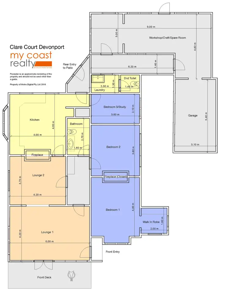 Floorplan of Homely house listing, 13 Clare Court, Devonport TAS 7310