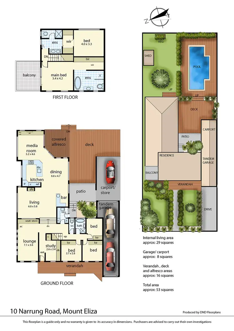 Floorplan of Homely house listing, 10 Narrung Road, Mount Eliza VIC 3930