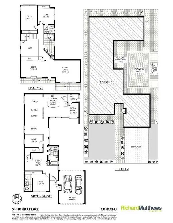 Floorplan of Homely house listing, 5 Rhonda Place, Concord NSW 2137