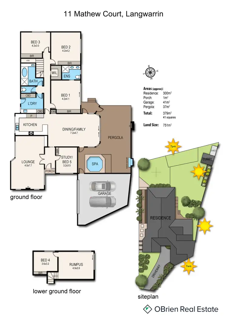 Floorplan of Homely house listing, 11 Mathew Court, Langwarrin VIC 3910