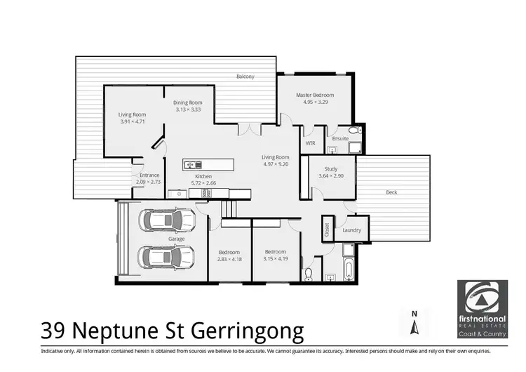 Floorplan of Homely house listing, 39 Neptune Street, Gerringong NSW 2534