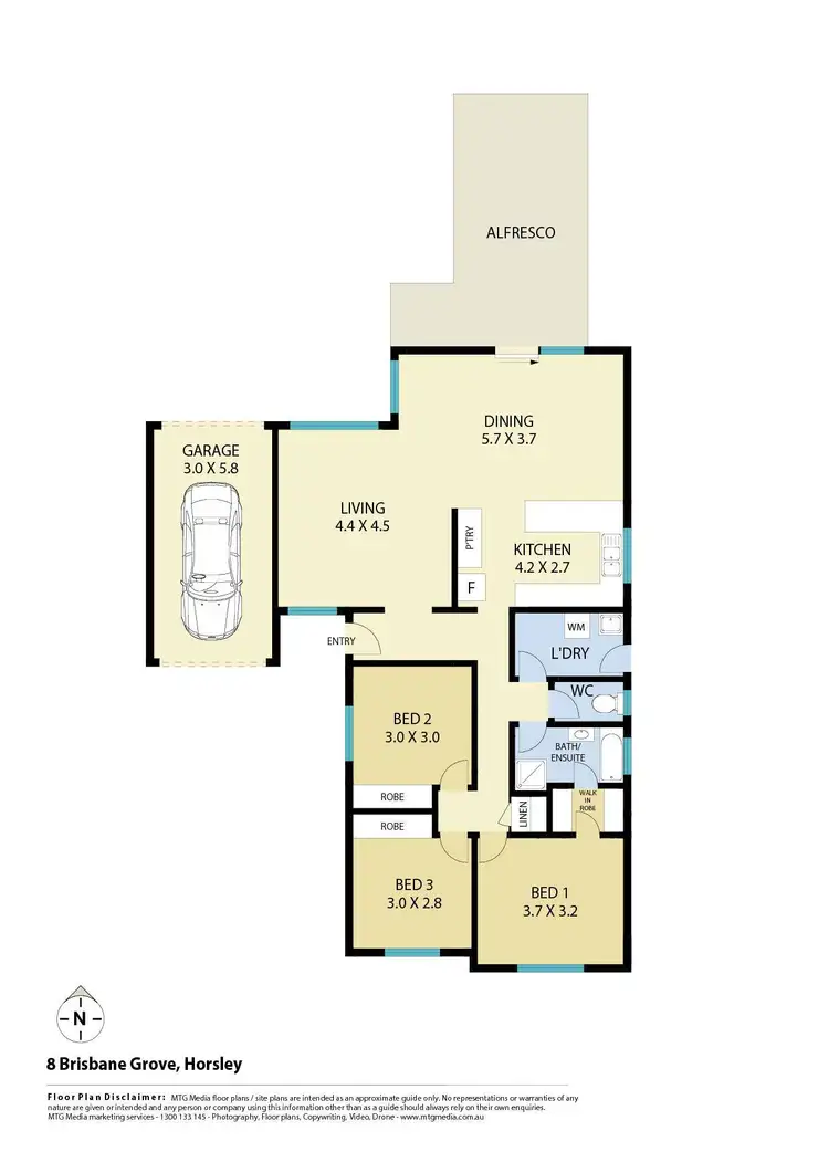 Floorplan of Homely house listing, 8 Brisbane Grove, Horsley NSW 2530