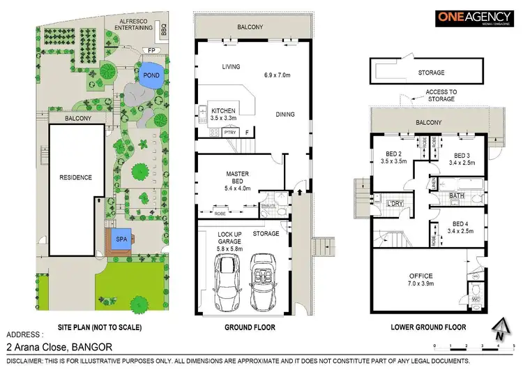 Floorplan of Homely house listing, 2 Arana Close, Bangor NSW 2234