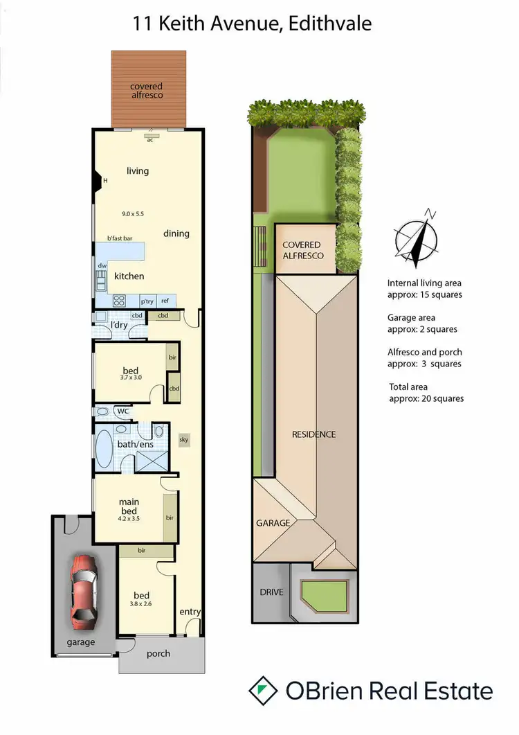 Floorplan of Homely house listing, 11 Keith Avenue, Edithvale VIC 3196