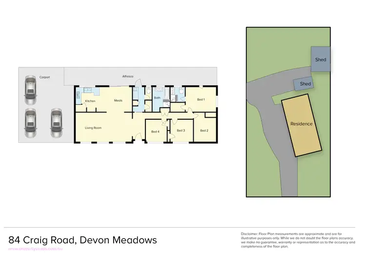 Floorplan of Homely house listing, 84 Craig Road, Devon Meadows VIC 3977