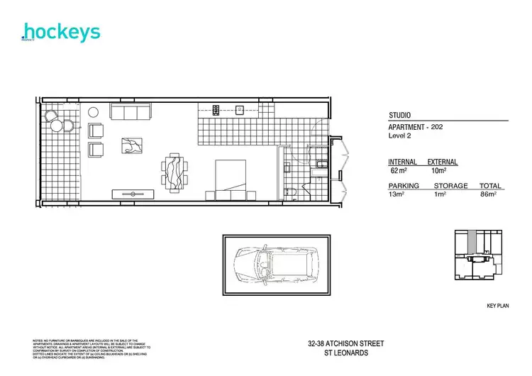 Floorplan of Homely studio listing, 202/38 Atchison Street, St Leonards NSW 2065