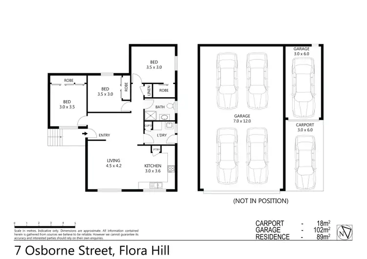Floorplan of Homely house listing, 7 Osborne Street, Flora Hill VIC 3550