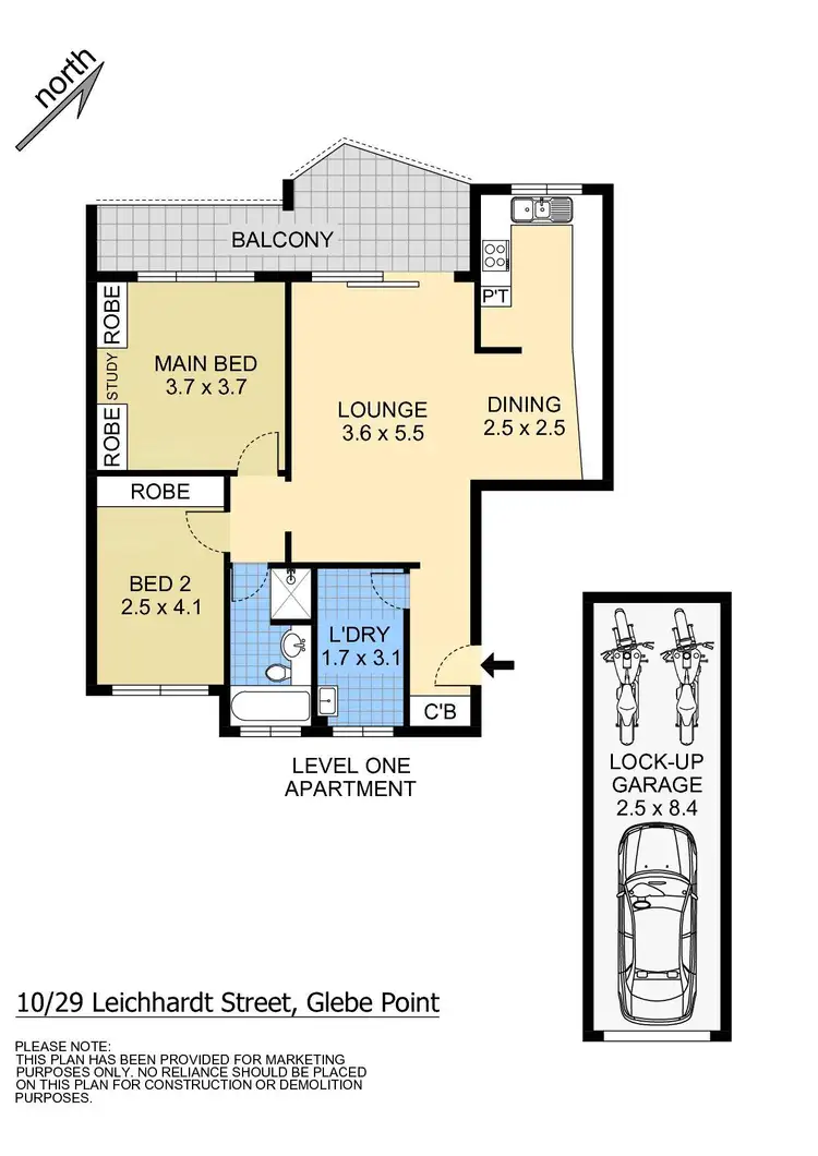 Floorplan of Homely apartment listing, 10/29 Leichhardt Street, Glebe NSW 2037