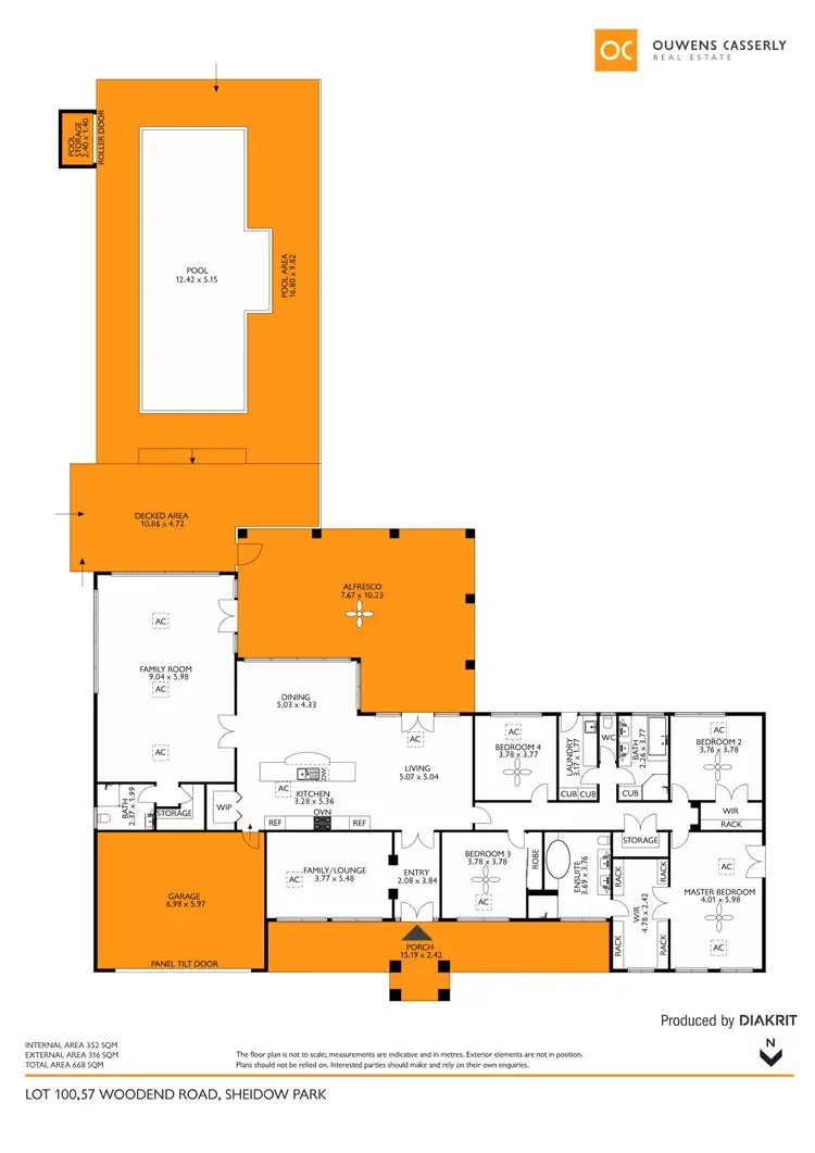 Floorplan of Homely house listing, Lot 100 57 Woodend Road, Sheidow Park SA 5158