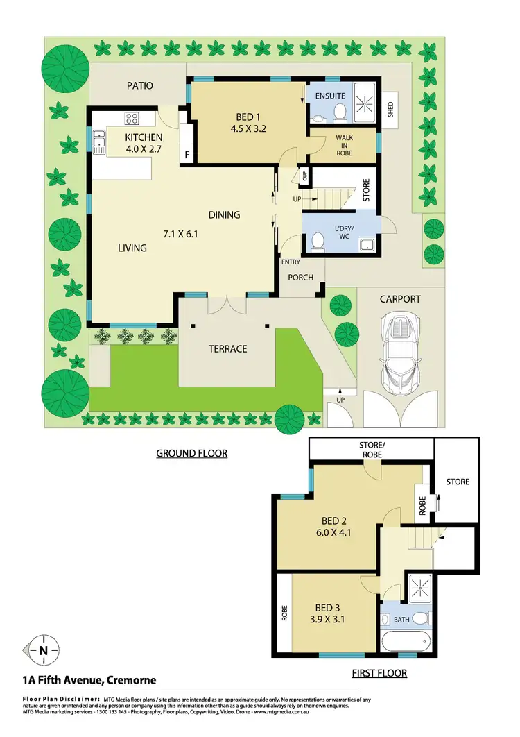 Floorplan of Homely house listing, 1A Fifth Avenue, Cremorne NSW 2090