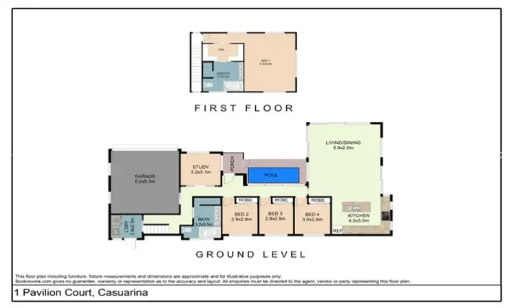 Floorplan of Homely house listing, 1 Pavilion Court, Casuarina NSW 2487