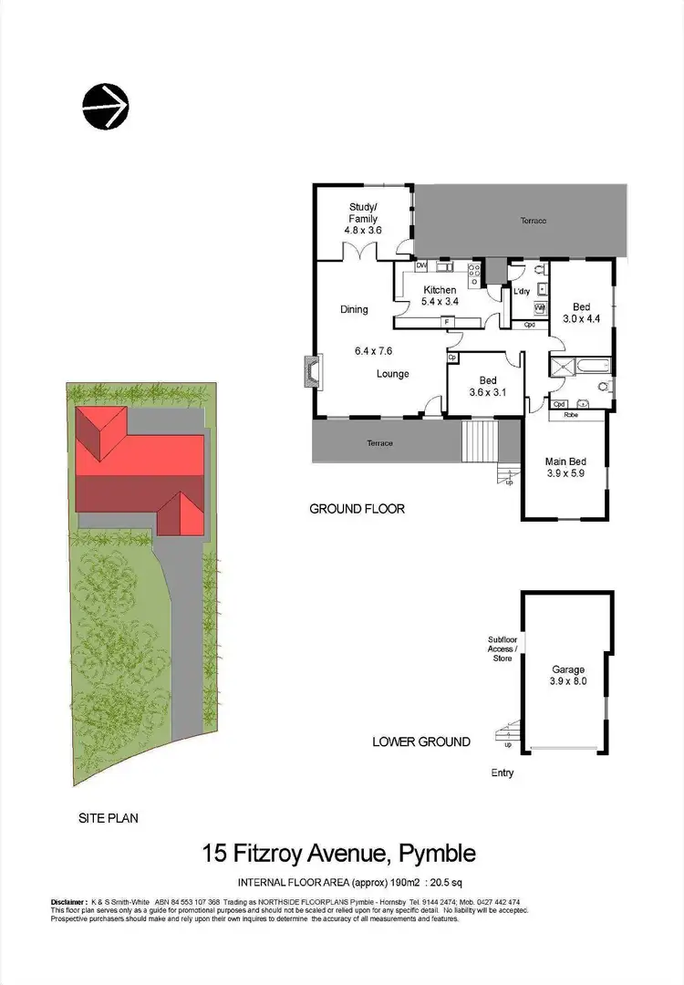 Floorplan of Homely house listing, 15 Fitzroy Avenue, Pymble NSW 2073