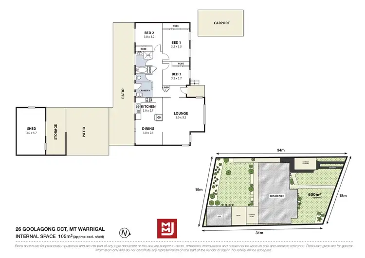 Floorplan of Homely house listing, 26 Goolagong Circuit, Mount Warrigal NSW 2528