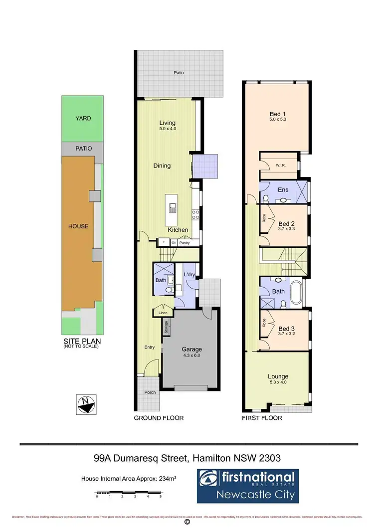 Floorplan of Homely house listing, 99A Dumaresq Street, Hamilton NSW 2303