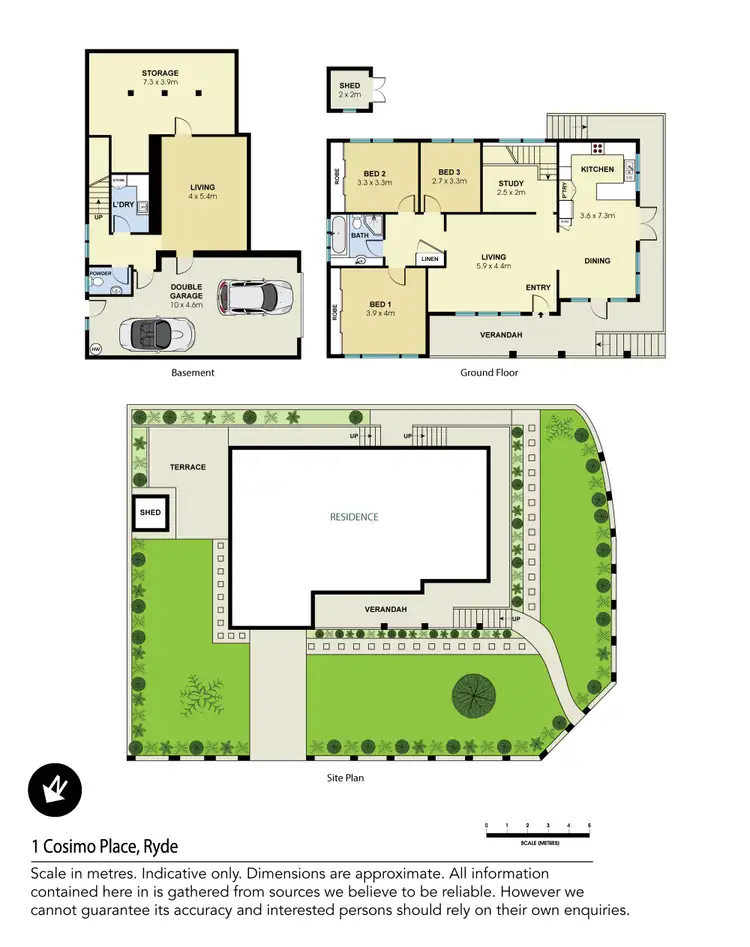 Floorplan of Homely house listing, 1 Cosimo Place, Ryde NSW 2112