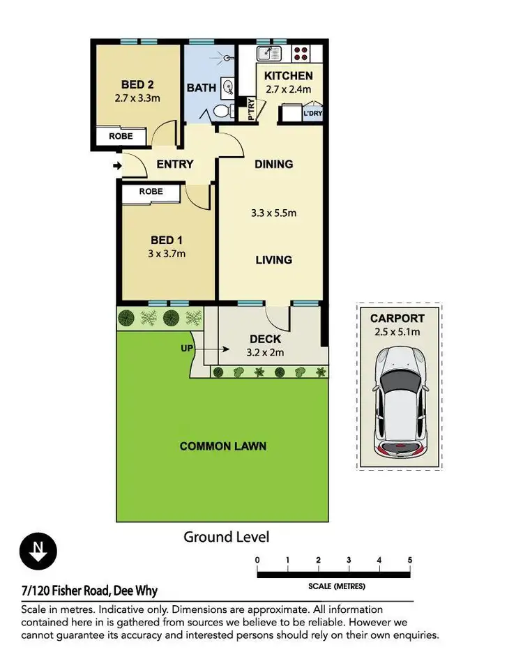 Floorplan of Homely apartment listing, 7/120 Fisher Road, Dee Why NSW 2099