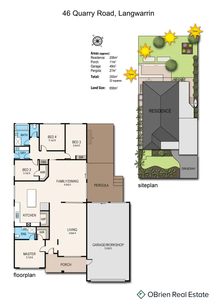Floorplan of Homely house listing, 46 Quarry Road, Langwarrin VIC 3910