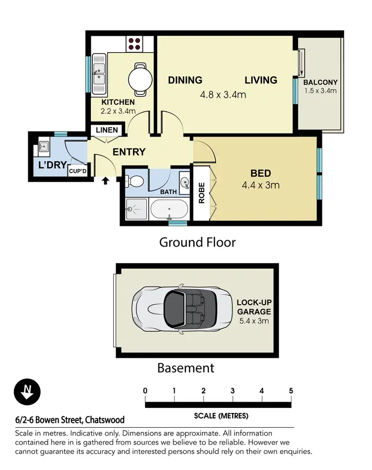 Floorplan of Homely apartment listing, 6/2-6 Bowen Street, Chatswood NSW 2067