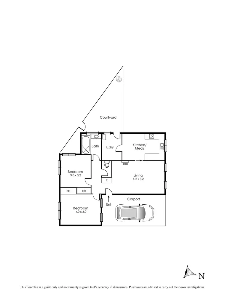 Floorplan of Homely unit listing, 9/12 Jack Road, Cheltenham VIC 3192