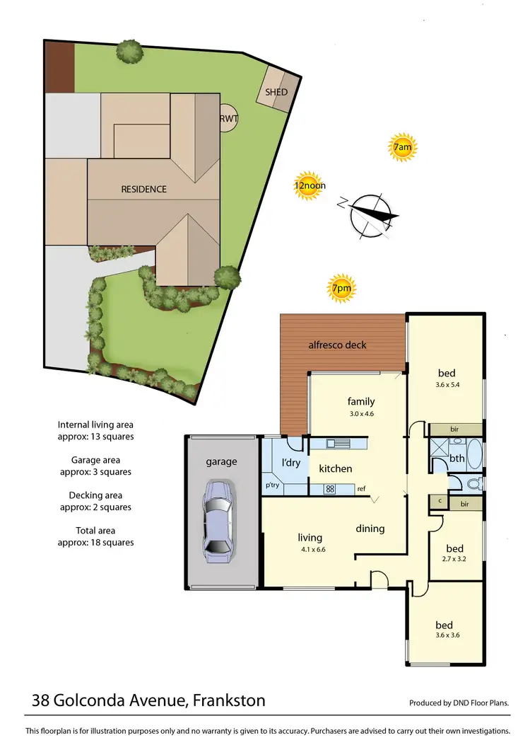 Floorplan of Homely house listing, 38 Golconda Avenue, Frankston VIC 3199