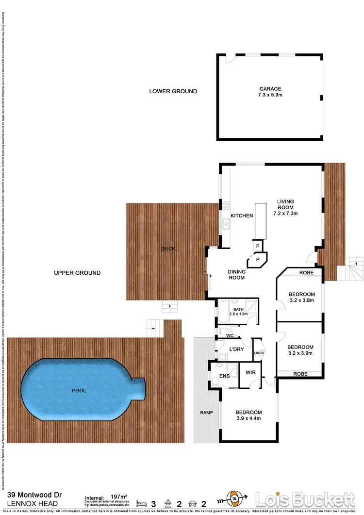 Floorplan of Homely house listing, 39 Montwood Drive, Lennox Head NSW 2478