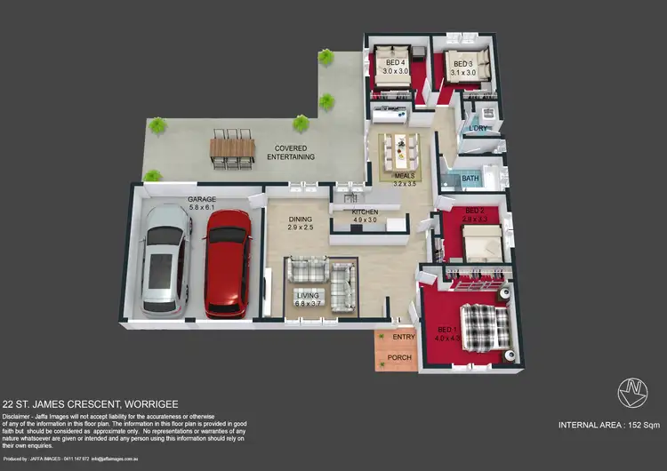 Floorplan of Homely house listing, 22 St James Crescent, Worrigee NSW 2540