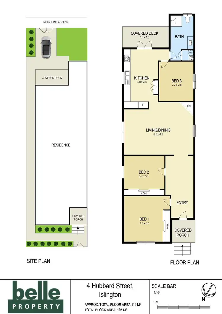 Floorplan of Homely house listing, 4 Hubbard Street, Islington NSW 2296