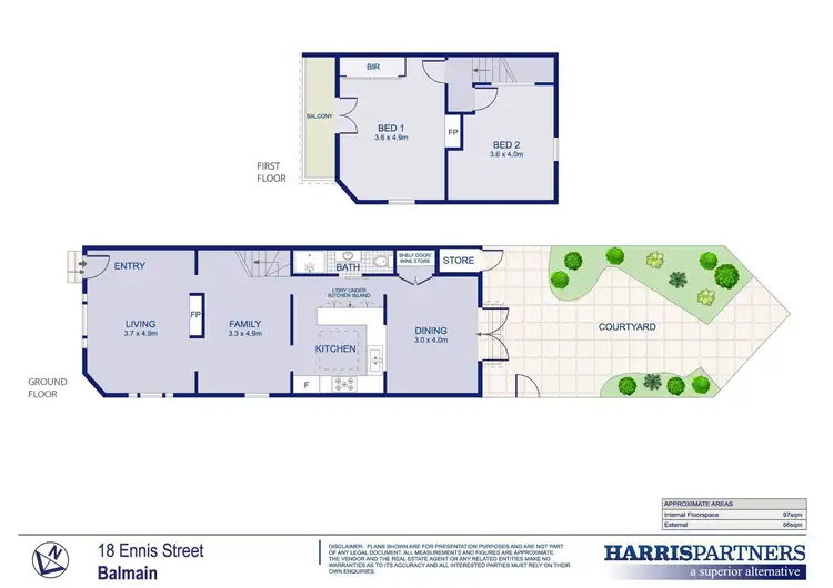 Floorplan of Homely house listing, 18 Ennis Street, Balmain NSW 2041
