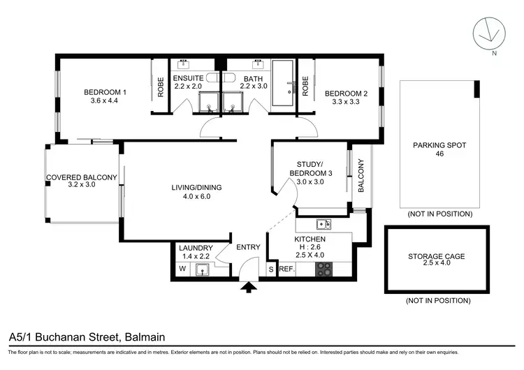 Floorplan of Homely apartment listing, A5/1 Buchanan Street, Balmain NSW 2041