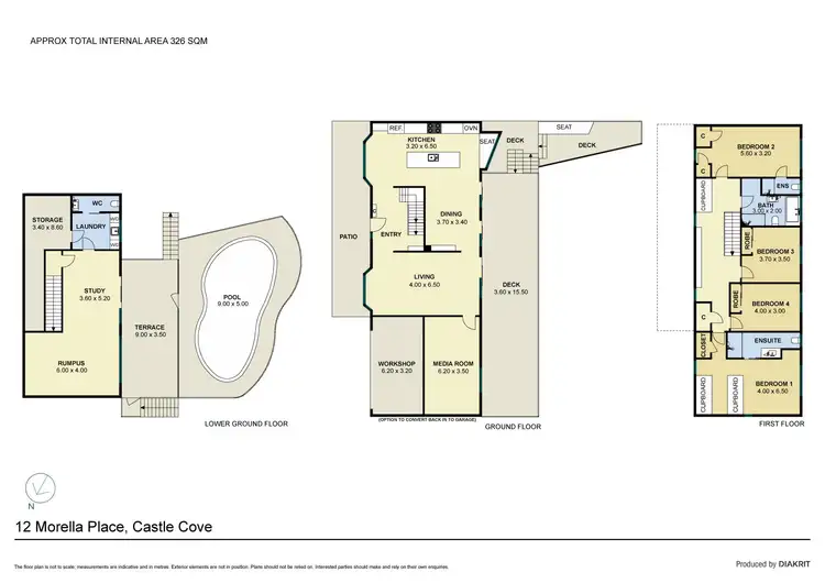 Floorplan of Homely house listing, 12 Morella Place, Castle Cove NSW 2069