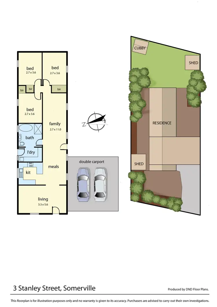 Floorplan of Homely house listing, 3 Stanley Street, Somerville VIC 3912