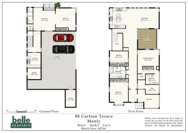 Floorplan of Homely house listing, 88 Carlton Terrace, Wynnum QLD 4178