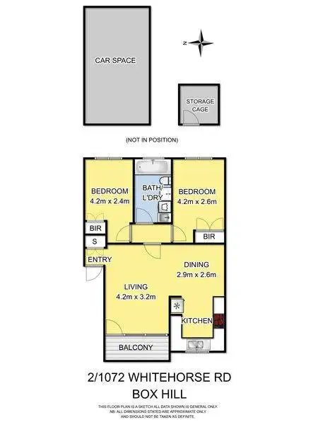 Floorplan of Homely apartment listing, 2/1072 Whitehorse Road, Box Hill VIC 3128