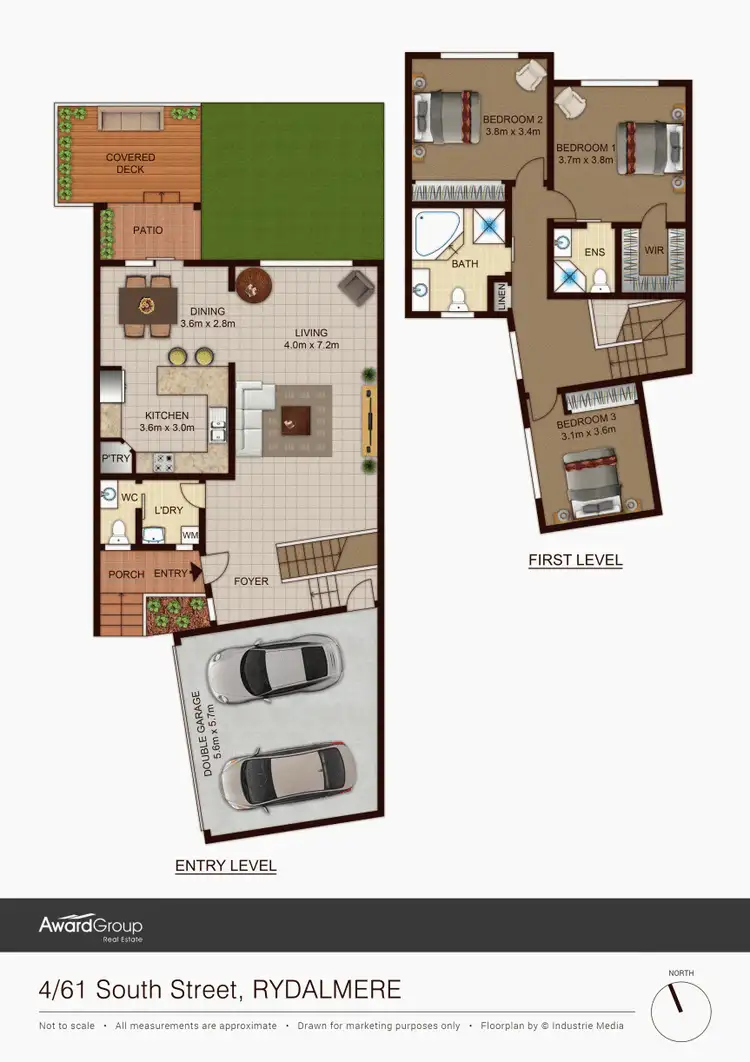 Floorplan of Homely townhouse listing, 4/61. South Street, Rydalmere NSW 2116