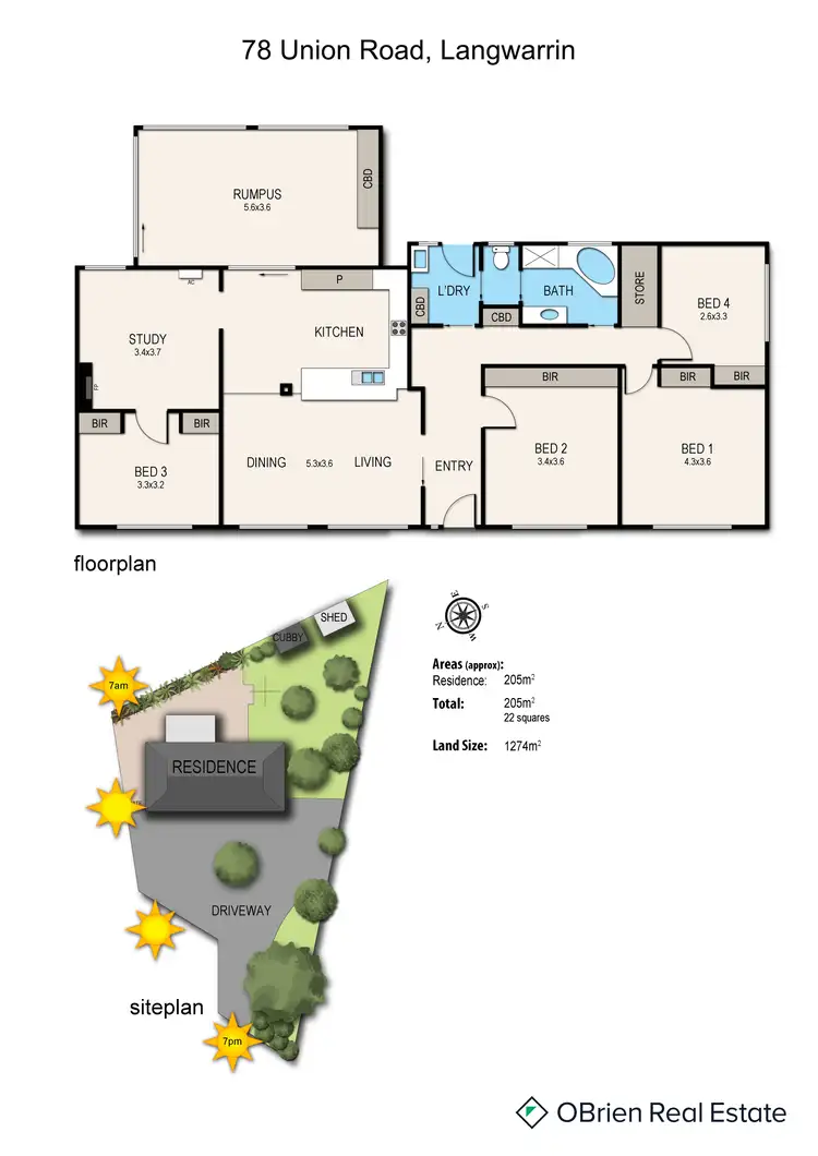 Floorplan of Homely house listing, 78 Union Road, Langwarrin VIC 3910